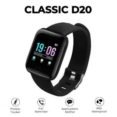 D20 Smart Watch, Black